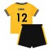 Günstige Wolves Matheus Cunha #12 Babykleidung Heim Fussballtrikot Kinder 2023-24 Kurzarm (+ kurze hosen)